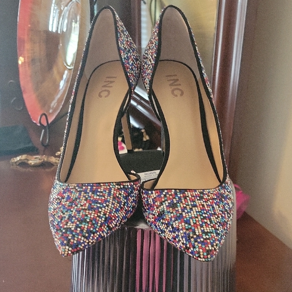 INC International Concepts Black Heels Classic Pumps